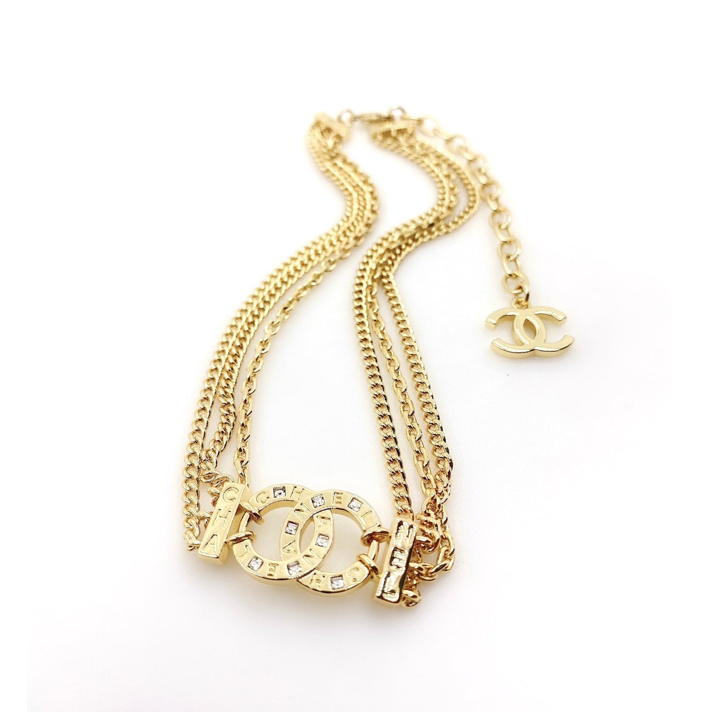 18K  Chanel Chain Choker Necklace